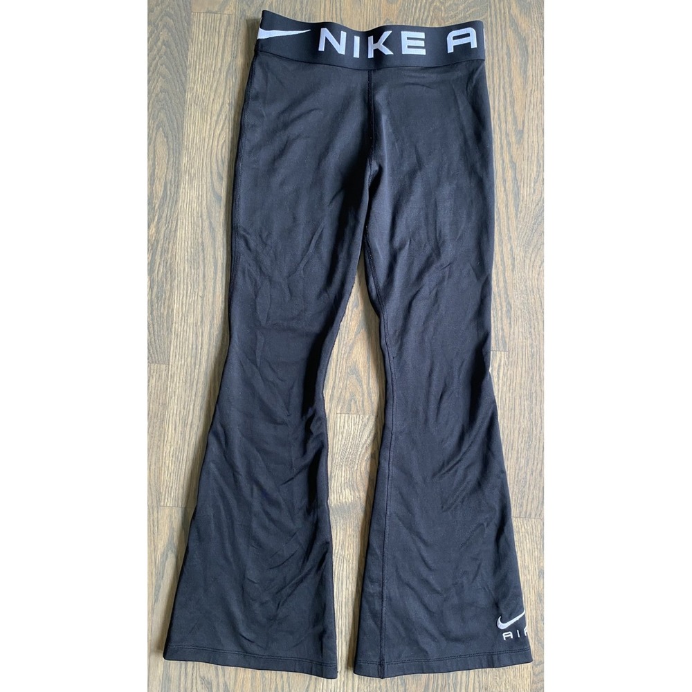 Nike Air Activewear Leggings Flared Pants Women Size Large Black